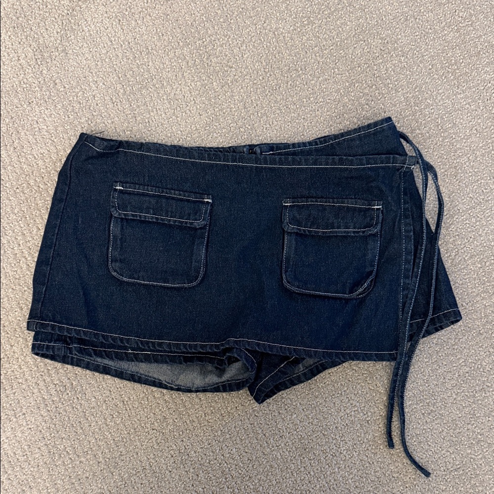 Lioness Midnight Blue Jean Skort
